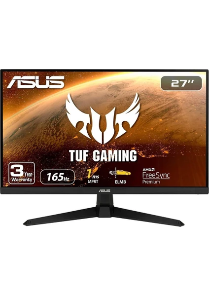 ASUS Tuf Gaming VG277Q1A 27 inç 165Hz 1ms Full HD FreeSync Premium VA Gaming Monitör