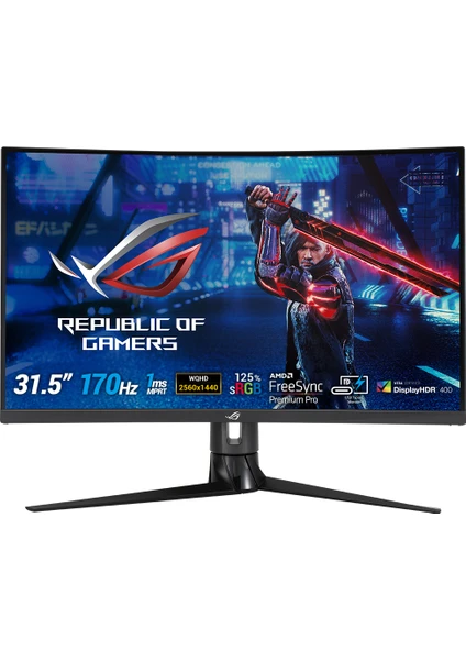 ROG Strix XG32VC 31.5" 170Hz 1ms (HDMI+Display+Type-C) FreeSync QHD Curved LED Monitör