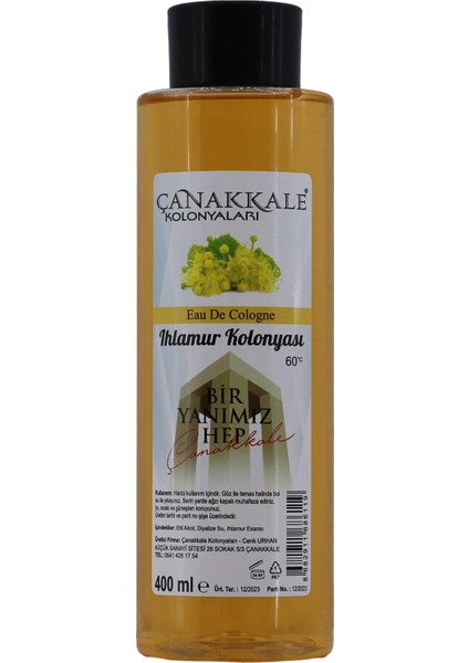 Ihlamur Çiçeği Kolonyası - 400 ml - (Pet Şişe)