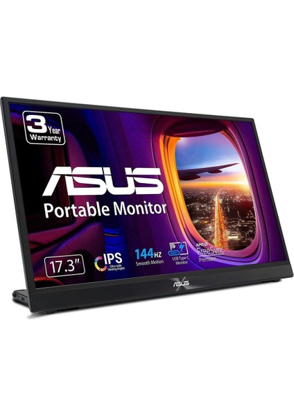 ASUS ZENSCREEN MB17AHG 17.3 5MS 144HZ 1920x1080 (MAT EKRAN, L STAND, EYECARE Monitör