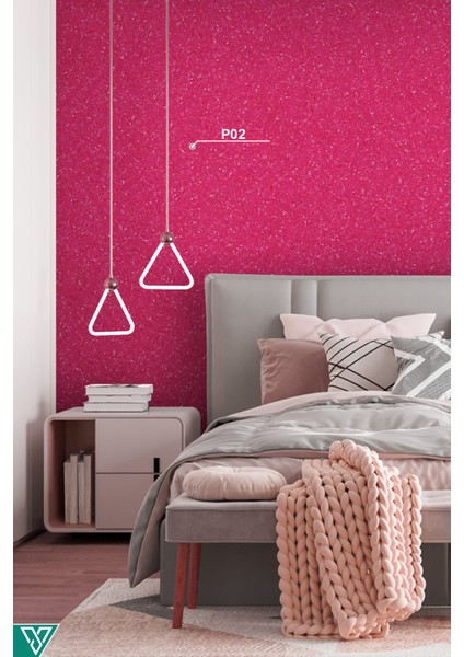 - Ipek Sıva | Canlı Sıva | Isı Ve Ses Yalıtımlı Sıva | %100 Pamuk | Pembe | P02 - 1,5 Kg | 5m²