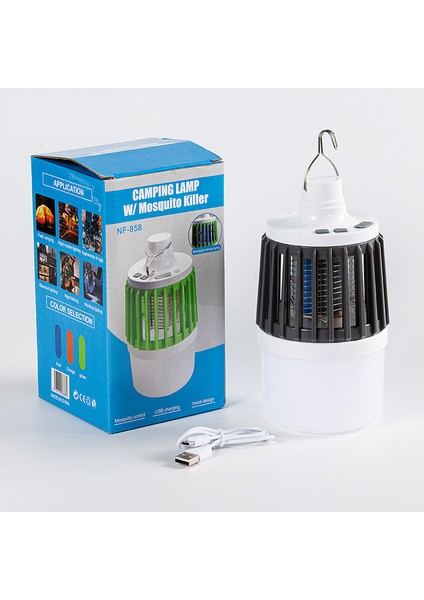 Powermaster MX-858 Usb'li Sinek Öldürücü Özellikli 3 Modlu Şarjlı Kamp Feneri Kamp Aydınlatma Kamp Sineklik Cız Mor Işık modelleri