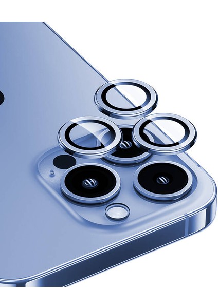 iPhone 15 Pro Max Uyumlu Benks Dr Sapphire Kamera Lens Koruyucu Mavi