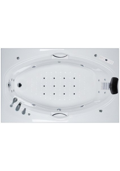 Boston Jakuzi 182x115 h:63 Comfort Hidromasaj Sistemli Küvet (Gövde + Metal ayak +Ön panel)