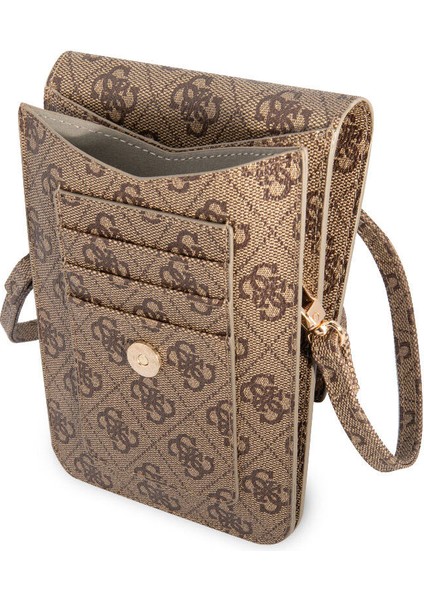 Orjinal Lisanslı Omuz Çantası Askılı Mıknatıs Kapaklı 4g Desen 4g Logolu 5 Hazneli Kahverengi fırsatları