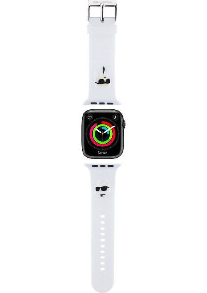 Watch 7 45MM Uyumlu Kordon Orjinal Lisanslı Ikonik Karl & Choupette Logolu Strap