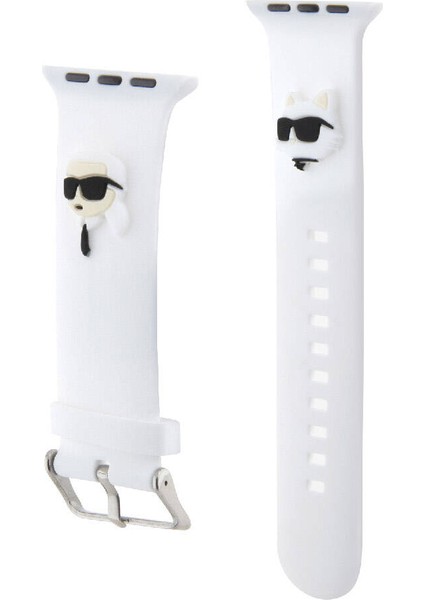Watch 7 45MM Uyumlu Kordon Orjinal Lisanslı Ikonik Karl & Choupette Logolu Strap