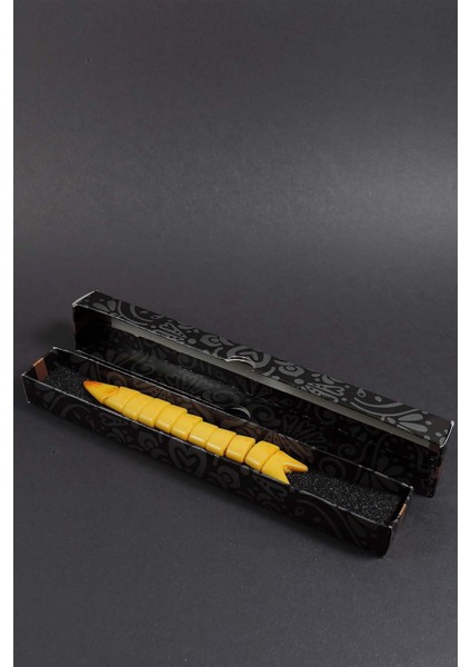 Stres İçin Mat Sarı Renk Balık Tesbih