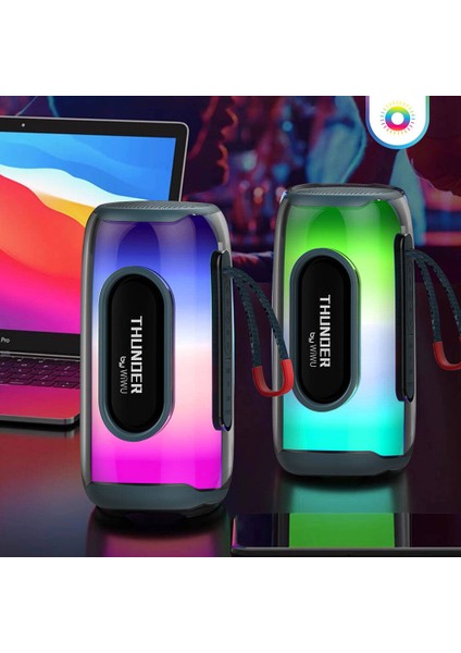 P40 Max Thunder Bluetooth Speaker Hoparlör Mavi