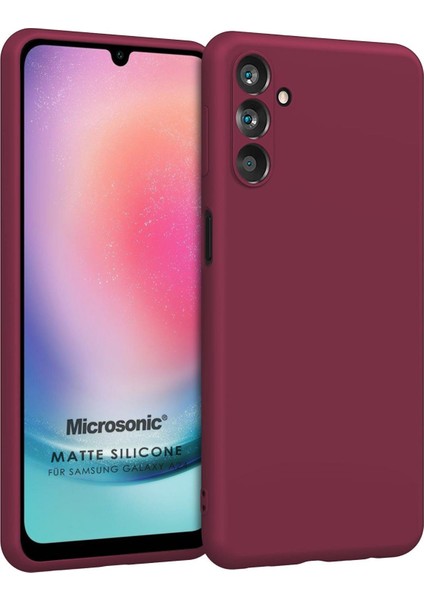 Matte Silicone Samsung Galaxy A25 Kılıf Mor