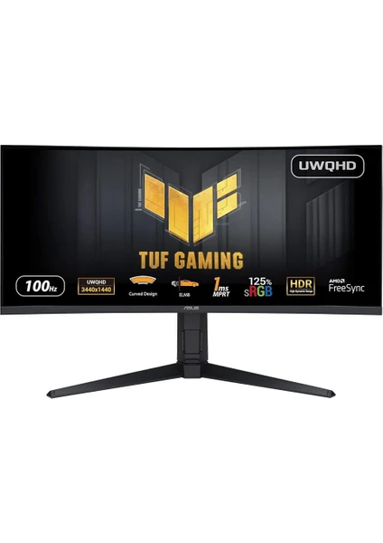 ASUS TUF GAMING VG34VQEL1A 34 1MS 100HZ 3440 x 1440 EYECARE YUKSEKLIK AYARI %100 Srgb Monitör