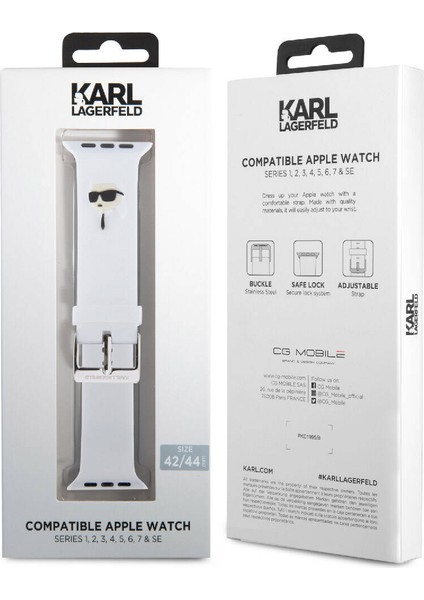 Watch 7 45MM Uyumlu Kordon Orjinal Lisanslı Ikonik Karl Head Logolu Strap Kayış fırsatları