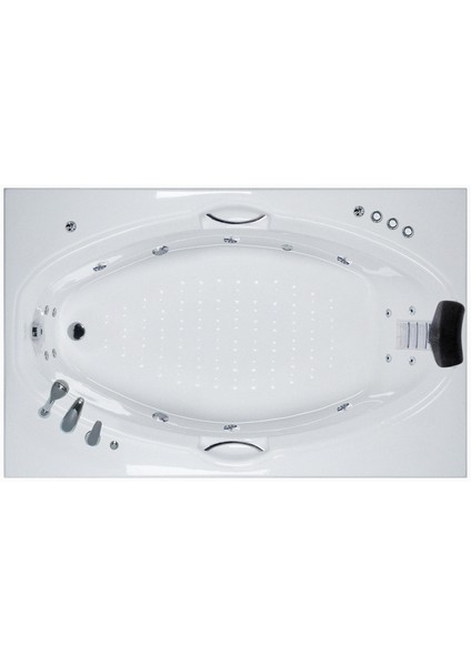 Boston Jakuzi 182x115 h:63 Elite Hidromasaj Sistemli Küvet (Gövde + Metal ayak + Ön panel) fiyatları