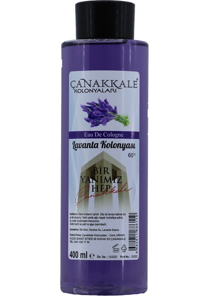 Lavanta Kolonyası - 400 ml - (Pet Şişe)