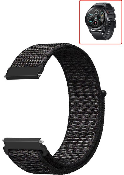 Honor Magic Watch 2 46MM Akıllı Saat Uyumlu Kordon Kumaş Desenli Cırt Cırtlı Spor Kayış fiyatları