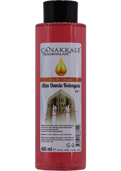 Altın Damla Kolonyası - 400 ml - (Pet Şişe)