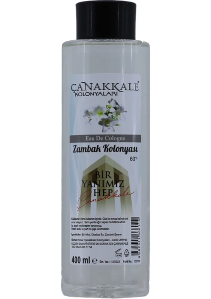 Beyaz Zambak Kolonyası - 400 ml - (Pet Şişe)