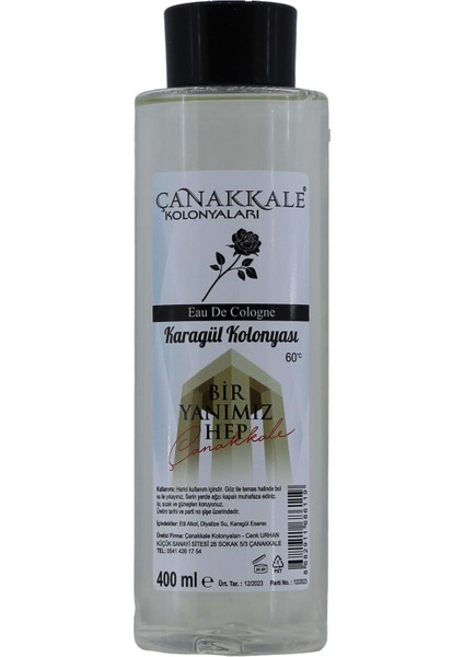 Karagül Kolonyası - 400 ml - (Pet Şişe)