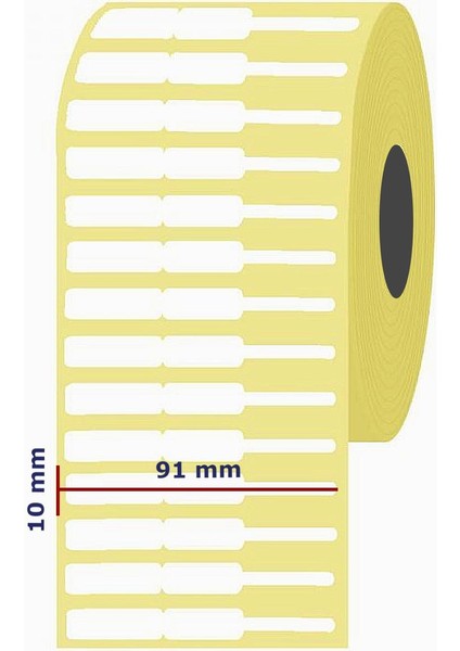 Kuyumcu Etiketi P.p. Opak 10X91 (1000 Etiket)