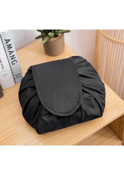 Siyah Büzgülü Makyaj Çantası fiyatları