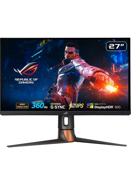 ASUS Rog Swift PG27AQN 27 inç 360Hz 1ms 2K WQHD G-Sync Fast IPS Gaming Monitör