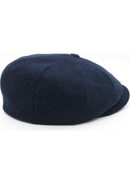 Erkek İngiliz Stili Yün Şapka Lacivert Kasket fiyatları