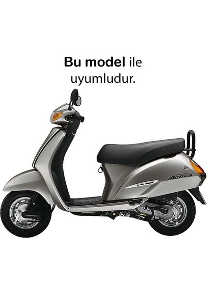 Honda Activa100 2002-2012 Mavi Alt Basamak Lastik Kauçuk Renkli Paspas Aksesuar