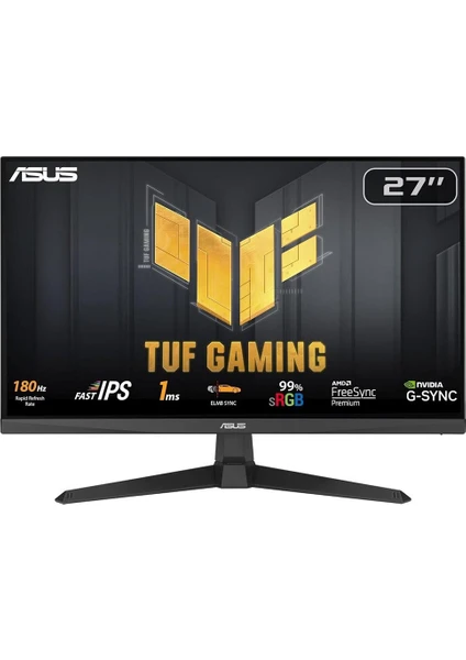 ASUS Tuf Gaming VG279Q3A 27 inç 180Hz 1ms Full HD Adaptive Sync IPS Gaming Monitör