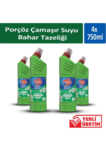 Çamaşır Suyu Bahar Tazeliği 750 ml x 4 Adet