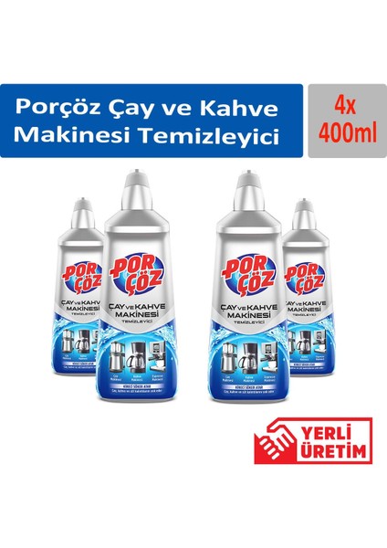 Çay ve Kahve Makinesi Temizleyici 400 ml x 4 Adet