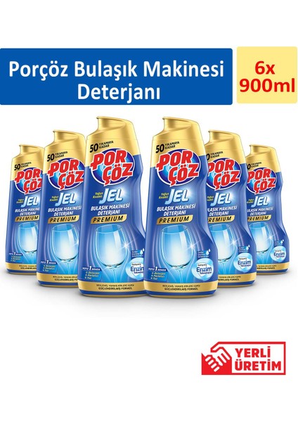 Bulaşık Makinesi Deterjanı 900 ml x 6 Adet