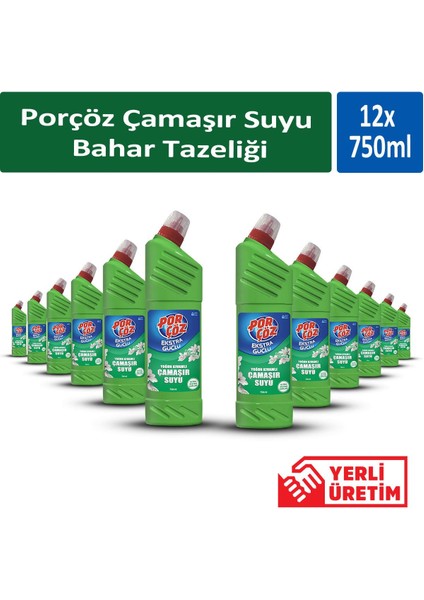 Çamaşır Suyu Bahar Tazeliği 750 ml x 12 Adet