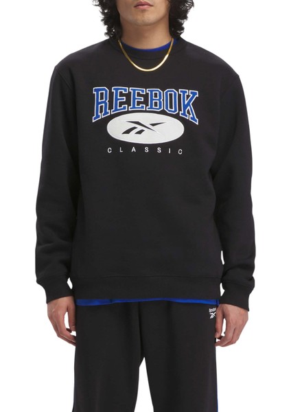 ARCHIVE ESSENTIALS CREW Siyah Unisex Sweatshirt