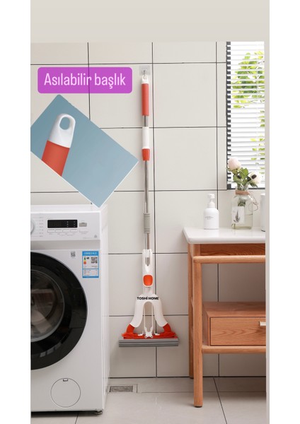 Toshi Kelebek Sıkma Mekanizmalı Sünger Paspas Mop