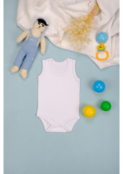 Pamuklu Kalın Askılı Yumuşak Çıtçıt Body Zıbın