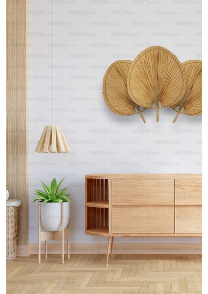 Naturel Home Bohem Japon Yelpazesi 55X70 Cm, Duvar Dekorasyon, Duvar Süsü, Iskandinav, Modern, Rattan