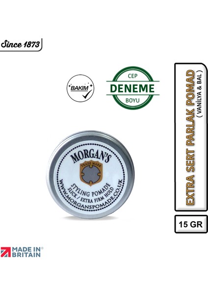 Styling Extra Hold Vanilla & Honey (WHITE LABEL)- Extra Sert Tutucu Parlaklık Veren Pomad 15 gr (DENEME CEP BOY)