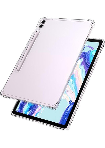 Galaxy Tab S9 Ultra 14.6" SM-X910 Uyumlu Şeffaf Silikon Kılıf Anti Shock Koruyucu Kapak Darbe Emici