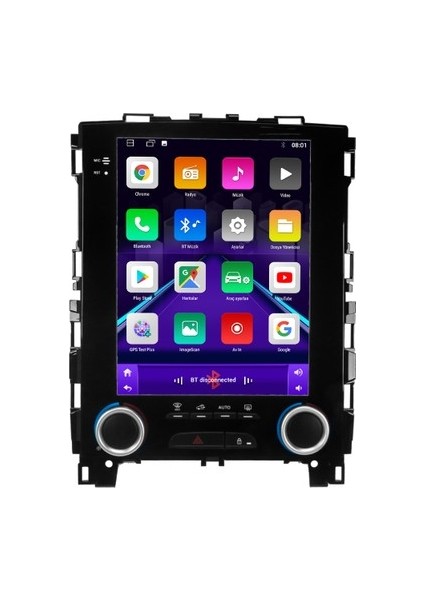 Renault Megane 4 Tesla Model 2016 2020 Faz1 2gb Ram 32GB Hafıza Kablosuz Carplay Android Auto Oem Multimedya Navigasyon