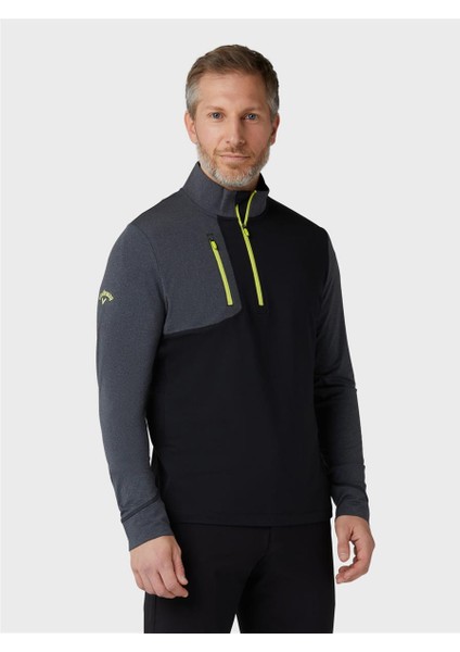 Aquapel Mixed Media Pullover - Erkek Teknik Kumaş Kazak
