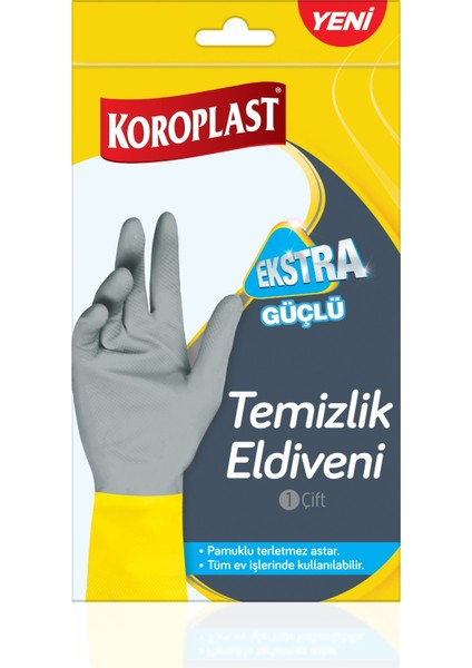 Ekstra Güçlü Bulaşık Eldiveni Küçük - S Beden x 3 Adet