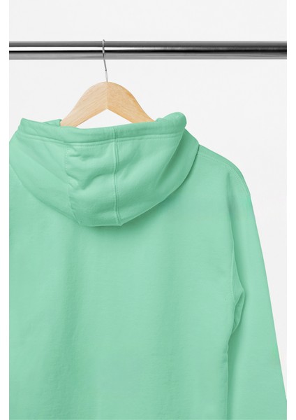Unisex Basic Su Yeşili Oversize 3 Iplik Kışlık Pamuklu Sweatshirt fırsatları