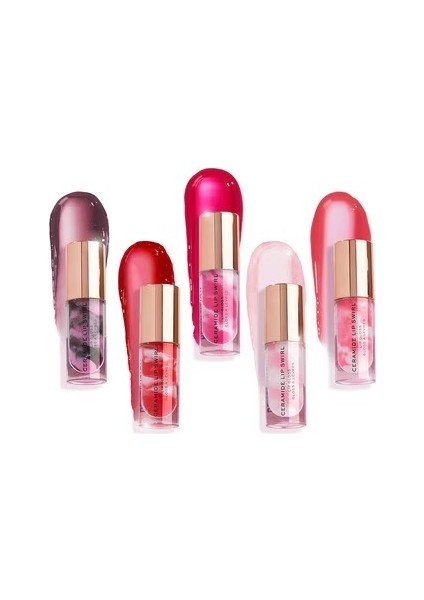 Swirl Ceramide Lip Gloss Berry Pink