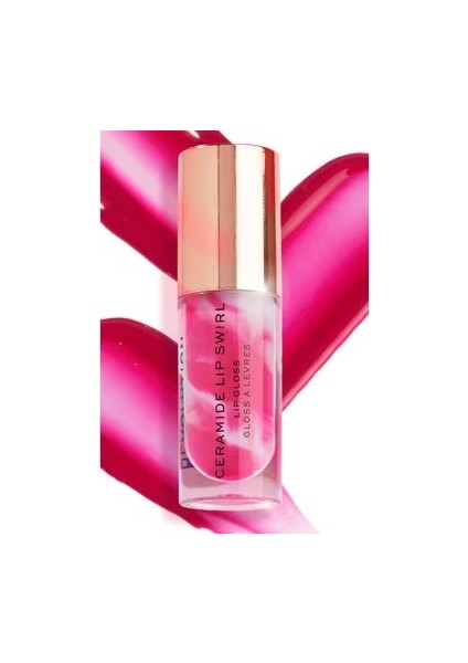 Swirl Ceramide Lip Gloss Berry Pink