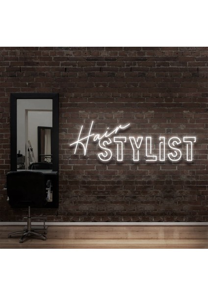 Hair Stylıst Yazılı Neon Tabela