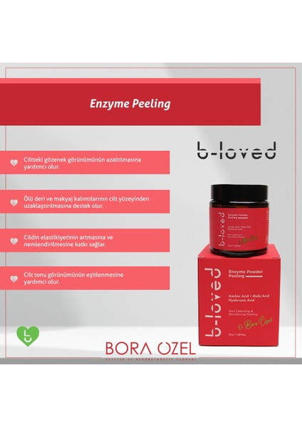 Siyah Nokta Karşıtı Azelaik Asit ve Hyaluronik Asit Içeren Yüz Canlandırıcı Enzim Peeling-55 G