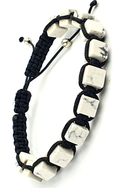 Havlit Taşlı El İşi Tasarım Şambala Bileklik