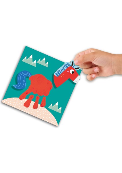 Ilk Parmak Boya Setim - Elle Boyanan Hayvanlar modelleri