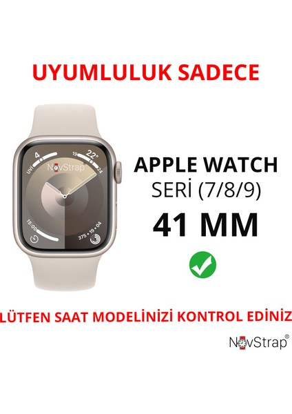 Apple Watch Series 7/8/9 41MM ile Uyumlu Starlight Yıldız Işığı Ekran Kasa Koruyucu Kapak fiyatları
