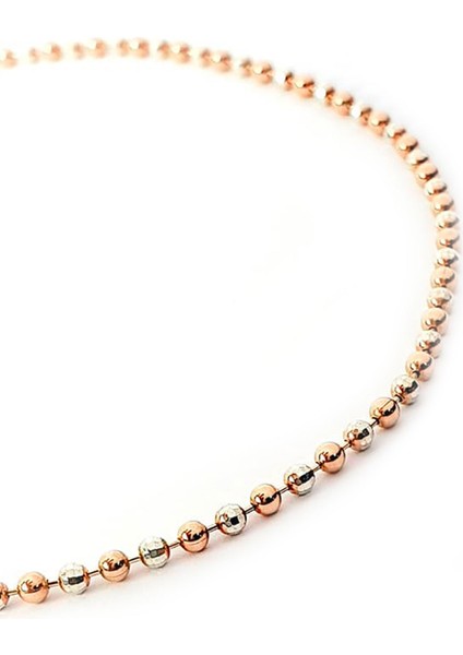 İtalyan tasarımı rose beyaz cift renkli gümüş zincir kolye fiyatları